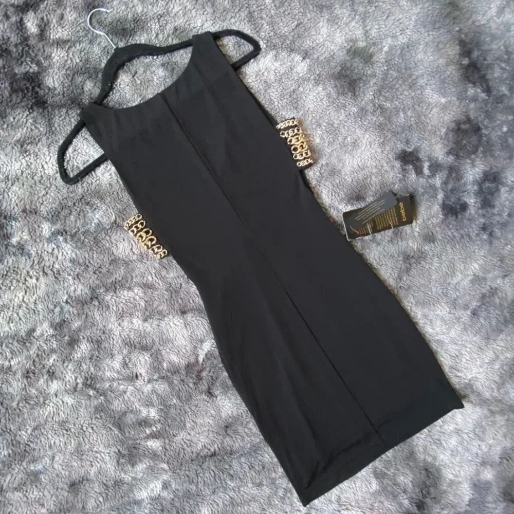 Bebe Chain Cutout Mini Dress